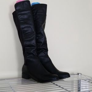 Black over the knee boots